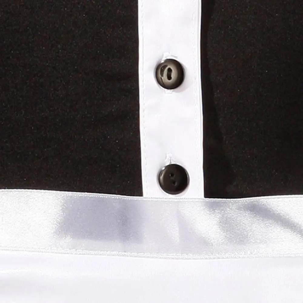 Chique Room Service Outfit - Zwart-Wit 5 Chique Room Service Outfit - Zwart-Wit - Afbeelding 5