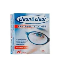 Clean &amp; Clear Brilpoetsdoekjes Anti Beslagen Glazen 26 Stuks