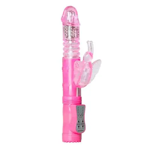 EasyToys Stotende Butterfly Vibrator - Roze -Verzorging Winkel EasyToys Stotende Butterfly Vibrator Roze