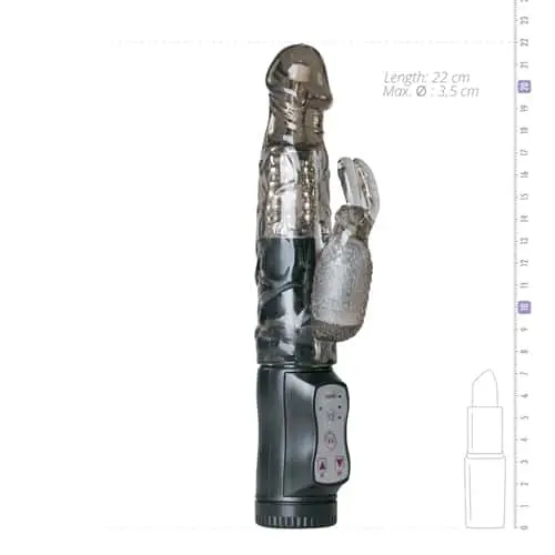 Easytoys Bunny Vibrator - Zwart 2 Easytoys Bunny Vibrator - Zwart - Afbeelding 2