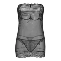 Evita Transparant Jurkje Met Fancy Design - Zwart 5 Evita Transparant Jurkje Met Fancy Design - Zwart -Verzorging Winkel Evita Transparant Jurkje met Fancy Design Zwart 3