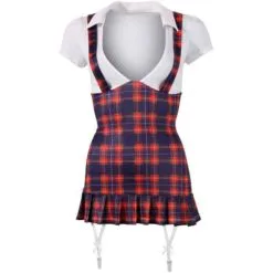 Gewillig Schoolmeisje Kostuum - Wit -Verzorging Winkel Gewillig Schoolmeisje Kostuum Wit 7