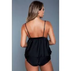 Gia Shortama Setje - Zwart 5 Gia Shortama Setje - Zwart -Verzorging Winkel Gia Shortama setje Zwart 3