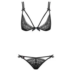 Intensa Lingerie Setje Met Fijne Dunne Bandjes - Zwart -Verzorging Winkel Intensa Lingerie Setje met Fijne Dunne Bandjes Zwart 3