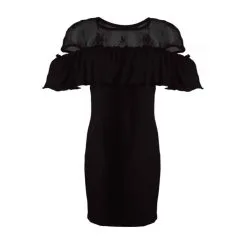 Nastia Jurkje Met Hals Van Kant - Zwart 5 Nastia Jurkje Met Hals Van Kant - Zwart -Verzorging Winkel Nastia Jurkje met Hals van Kant Zwart 3