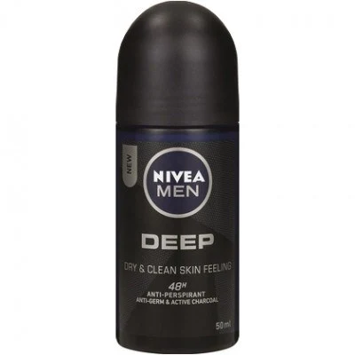 Nivea Men Deoroller Deep Black Carbon 1 Nivea Men Deoroller Deep Black Carbon