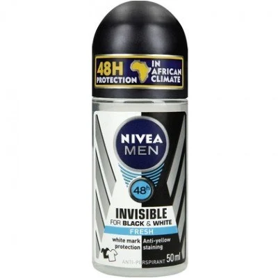 Nivea Men Deoroller Invisible Black & White Fresh 1 Nivea Men Deoroller Invisible Black & White Fresh