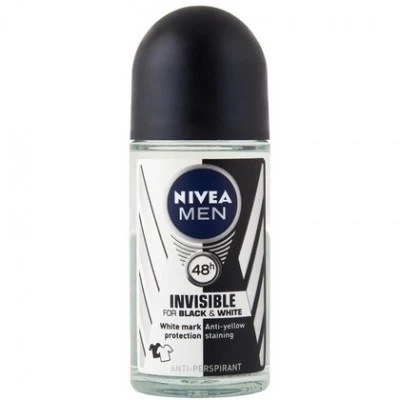 Nivea Men Deoroller Invisible Black & White 1 Nivea Men Deoroller Invisible Black & White