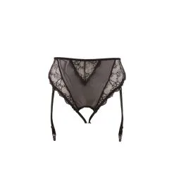 Plus Size Jarretel Slip Met Open Kruis - Zwart -Verzorging Winkel Plus Size Jarretel Slip met Open Kruis Zwart 4