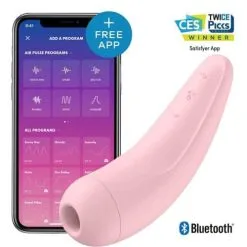 Satisfyer Curvy 2+ Met App - Roze