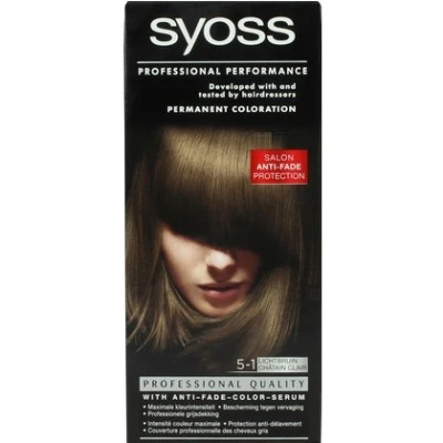 Syoss Haarverf 5-1 Licht Bruin 1 Syoss Haarverf 5-1 Licht Bruin